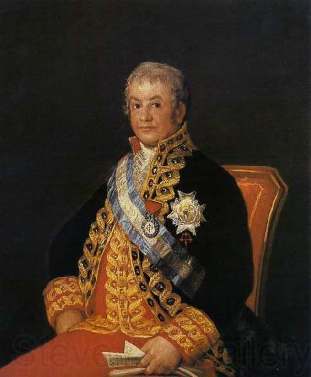 Francisco de goya y Lucientes Portrait of Jos Antonio Norge oil painting art